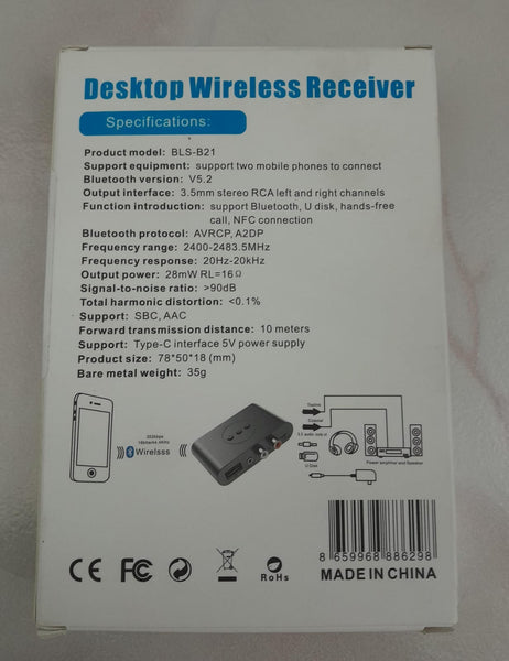 Desktop wireless receiver BLS-B21 – Gümrük Sepeti