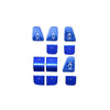 Teslite TSL0743-blue Door Button Glass Lifting Patch for Tesla Model 3/Y