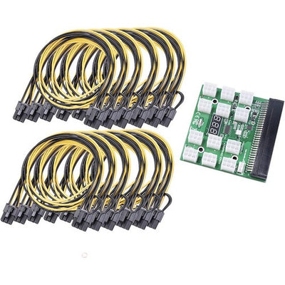 Perfect Breakout Tahtası Adaptörü W  Düğme Hp Psu Sunucu DPS-1200FB  Qb Madencilik Kurulu + 50 cm Kablo