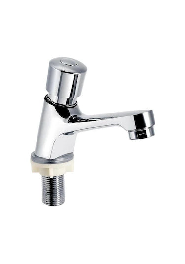Modern Havza Musluğu, Zaman Gecikmeli Krom Lavabo Musluğu, Sınırlı Alanlar İçin İdeal, Su Tasarrufu Tasarımı, Yüksek Kaliteli Çelik