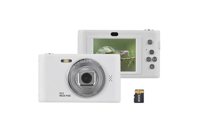 1080P Digital Camera 50MP 8X Digital Flash Battery TF Card