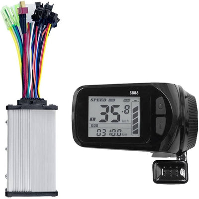 24/36/48V 350W Ebike Scooter LCD Display Panel Electric Bicycle Scooter Brushless Controller LCD-S886