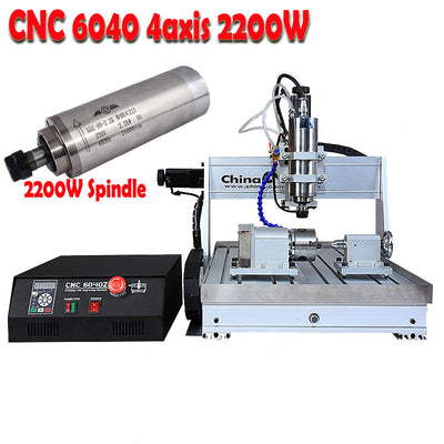 CNC 6040Z 2.2KW 4 eksen oyma makinesi mili 6040 CNC Router