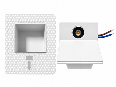 3W LED Gömme Basamak Duvar Lambası Hareket Sensörlü 3000K Warm White İç Mekan