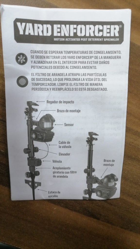 Yard Enforcer® MotionActivated Sprinkler Gümrük Sepeti