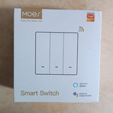Moes Smart Swıtch Wi-Fi 3 Gang Anahtar Switch , WS-EUB