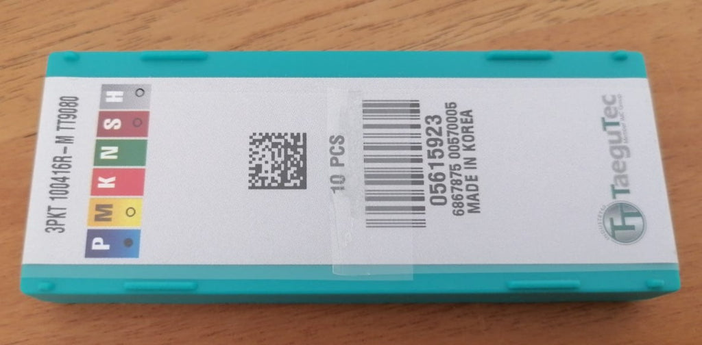 10 adet 3PKT 100416R-M TT9080 TaeguTec Karbür Freze Uçları - Gümrük Sepeti