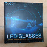 7 Renk LED Gölge Gözlüğü, Işıklı Gözlükler Festival Havalı Neon Komik Gözlükler