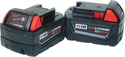 Milwaukee M18 REDLITHIUM XC5.0 Extended Capacity Battery Pack 2 pieces