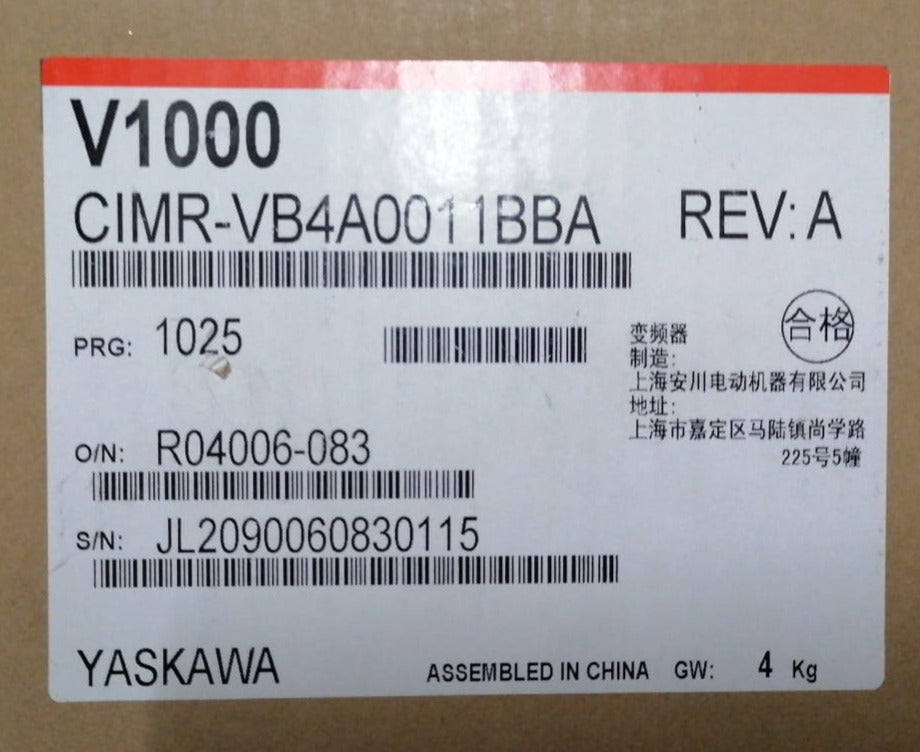 Yaskawa V1000 CIMR-VB4A0011BBA İnverterter 5.5kw