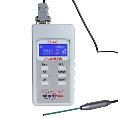 Dexinmag DX-102 Taşınabilir Elektronik Dijital Gauss Metre Yüksek Hassasiyetli AC/DC Manyetik Alan Gücü Ölçer