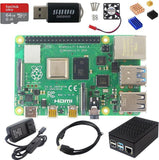 DIGISHUO Raspberry Pi 4B Model B 8GB RAM DIY Kit Case Fan SD Card Micro-SD HDMI (4G Module 8 in 1 Kit) Mini-PC Barebone