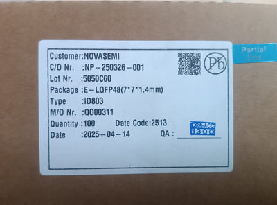 100 Adet Novasemi Hyundai Mobus ID803 İşlemci