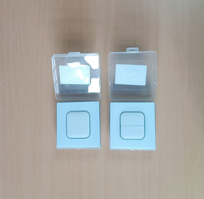 13 Adet Temperli Cam Panel Akrilik Basmalı Düğme Duvar Priz Lambası LED Gösterge