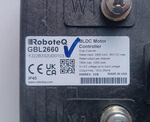Roboteq GBL2660 Brushless DC Motor Controllers