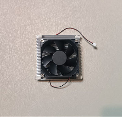 Alümünyum Soğutuculu DC12V 0.2A Fan, 8x8cm - 10x10cm 2 pinli