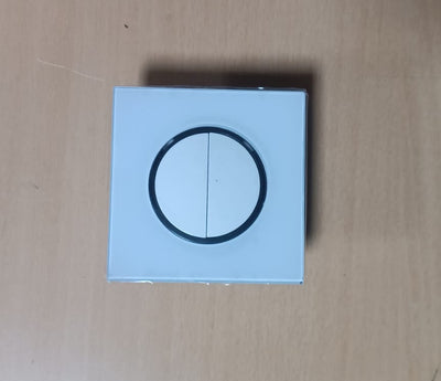 8 Adet Temperli Cam Panel Akrilik Basmalı Düğme Duvar Priz Lambası LED Gösterge