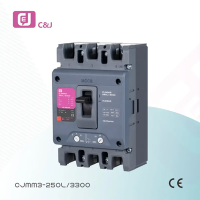 C&J CJMM3-250L/3300 250A 3P Ayarlanabilir Termik Manyetik MCCB Kompakt Şalter