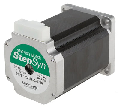 Sanyo Denki 103H7823-1740 Step Motoru, Bipolar, 4 A, 2,7Nm, 6 Kablolu, 1,8°, 24 V dc