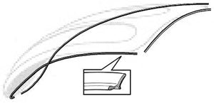 Wolfsburg West 1949-1961 Bug hood seal , 113823731A
