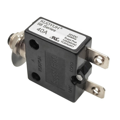 Kuoyuh 98 serisi 40A 125250vac 32vdc 5060hz Devre Kesici Aşırı Yük Anahtarı Aşırı Akım Koruyucusu
