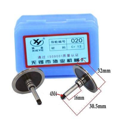 Sarmalı Tel Erezyon Çark  WEDM Cr12 Kasnak Kılavuz Tekerleği 020 OD32mm*30.5mm Uzunluk Xieye Kutusu CNC Tel Kesme EDM Makinesi için ISO9001 Sertifikalı