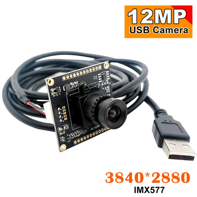 Sufco WDR-12MP577MD , Yüksek Hızlı 12MP 3840x2880 USB Web Kamerası MJPEG Tarama, Video Kaydı için Sony IMX577 CMOS USB Modül Kartı