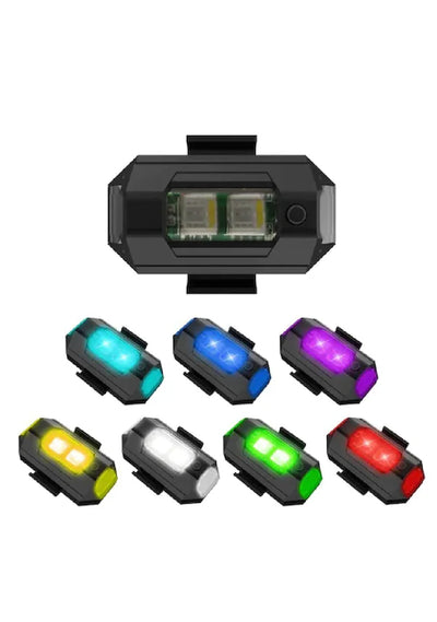Rgb Mini Led Şarjlı Dron Scooter Bisiklet Motorsiklet Araba Çakarlı Led Uyarı
