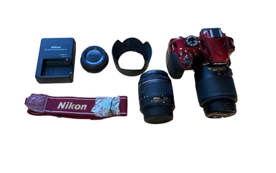 Nikon D3400 N1510 Digital Camera with 18-55mm / 55-200mm Lens