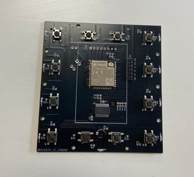 ESP32-WROOM-32UE 12 Tuşlu Kontrol Kartı PCB Modülü 9041687A_Y2_250202