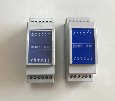 2 Adet Maxron HH-330 Endüstriyel Kontrol / I/O Modülü DIN Ray Tipi