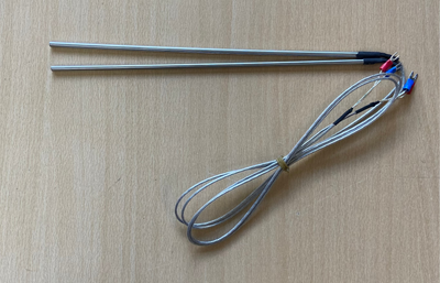 2 Adet WRNT-02 K-tip 0-800C M6 Termokupl - 1 Metre