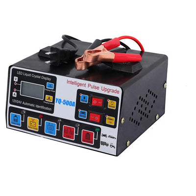 YQ-500A Pulse 12V/24V Repair&Trickle Charger Heavy Duty Smart Battery Car Automatic