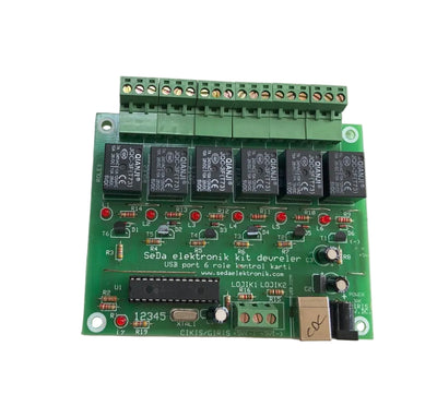 USB Port 6 Röle Kontrol Kartı / İKİNCİ EL