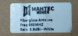 Mahtec Miner Fiberglass antenna 868mhz white 5.8 dBi