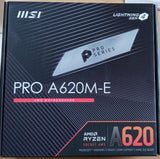 MSI Pro A620M-E AMD A620 AM5 Soket DDR5 6000(OC)MHz mATX Anakart