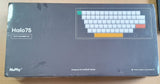 NuPhy Halo 75 matt black keyboard with damper kit