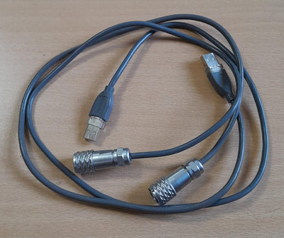 2 adet Weipu SF12 series connector cable 7pin
