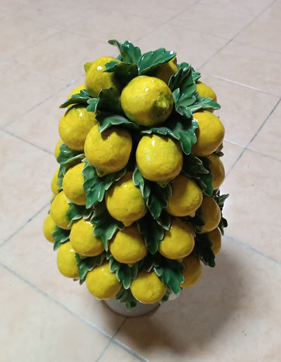 Ceramiche Darte Carmela Seramik Limon Ağaç Figürlü Dekoratif Süs Eşyası