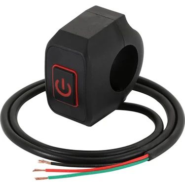 Motosiklet LED Işıklı Gidon Aç Kapa Anahtarı Sis Lambası Far Işık Dörtlü Kontrol Düğmesi