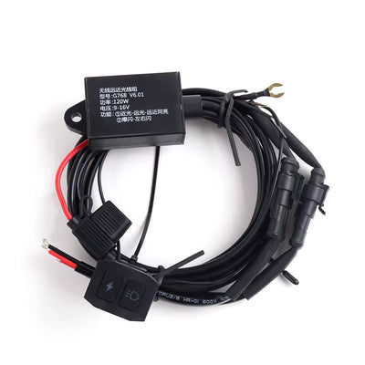 Sanvi G768 V6.01 Led Motosiklet Spot Denetleyicisi Düşük Yüksek Işın Flaş Işığı Strobe Bağlantı Teli