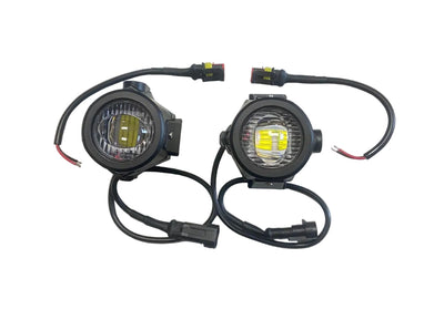 F3 PL 04 E9 6668 1 Set Universal Motorcycle LED Auxiliary Fog Light Assemblie Driving Lamp - Montaj Ayakları Yok