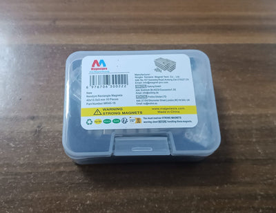 Magnetpro Güçlü Neodyum Blok Mıknatıs Seti - 40x13.5x5 mm 16 Parça - MR40-16,  16 Pcs