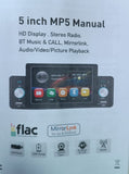 SWM160 araba radyo CarPlay android-oto 1 Din 5 inç MP5 çalar Bluetooth eller serbest USB FM alıcı ses sistemi kafa ünitesi