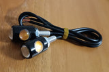 2 adet LED motosiklet sinyal lambası  (TURUNCU) numarası plaka işık Mini dönüş sinyali kartal göz şekli kuyruk arka işık fren sis lamba ampulü