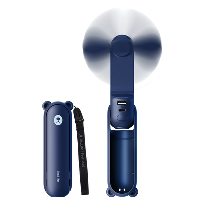 JisuLife Taşınabilir El Vantilatörü 3 in 1 Handheld Fan-Powerbank-Flashlight