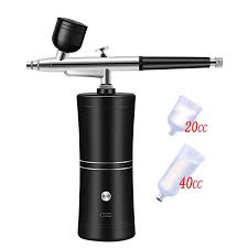 Airbrush Kıt Akülü Şarj Edilebilir Kompresör Airbrush Seti, Model Boyama, Çivi, Makyaj