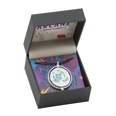 Arcane Blue Rose Necklace