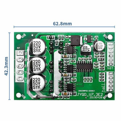 YJQD_V7.3E2 , 15A 36V DC 500W Fırçasız Motor Sürücü