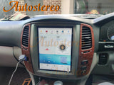 Android 11 8 + 128GB Tesla tarzı araba radyo GPS navigasyon TOYOTA LAND CRUISER LC100 2003-2007 için otomatik kafa ünitesi multimedya oynatı